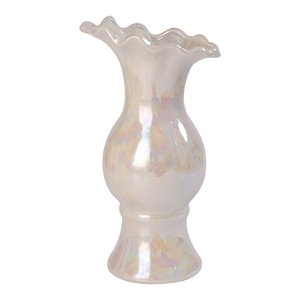 Magideal - Jarrón De Cerámica Nacarada, Soporte Para Plantas Hidropónicas, Contenedor De Flores Secas, Botella De Flores Moderna, Florero Para Estante, Decoració B