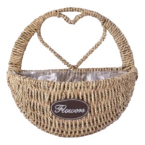 Genérico - Florero Decorativo Cesta Tejida Colgante Rústico Pared Jhn
