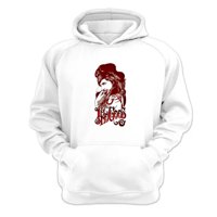 Genérico - Polerón Canguro Amy Winehouse Blanco Talla Xl Unisex