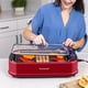 thumbnail image 3 of Parrilla eléctrica Techwood 1500 W sin humo, roja, control de temperatura, 3 of 8
