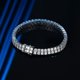 thumbnail image 3 of Pulsera de Tenis de Moissanita de 3 Mm en 2 Filas para Mujer y Hombres Unisex Color D Claridad VVS1 Pulsera de Diamantes para Hombre Plata de Ley 925 Pulseras de Tenis para Mujer Joyería 6-8.5, 3 of 9