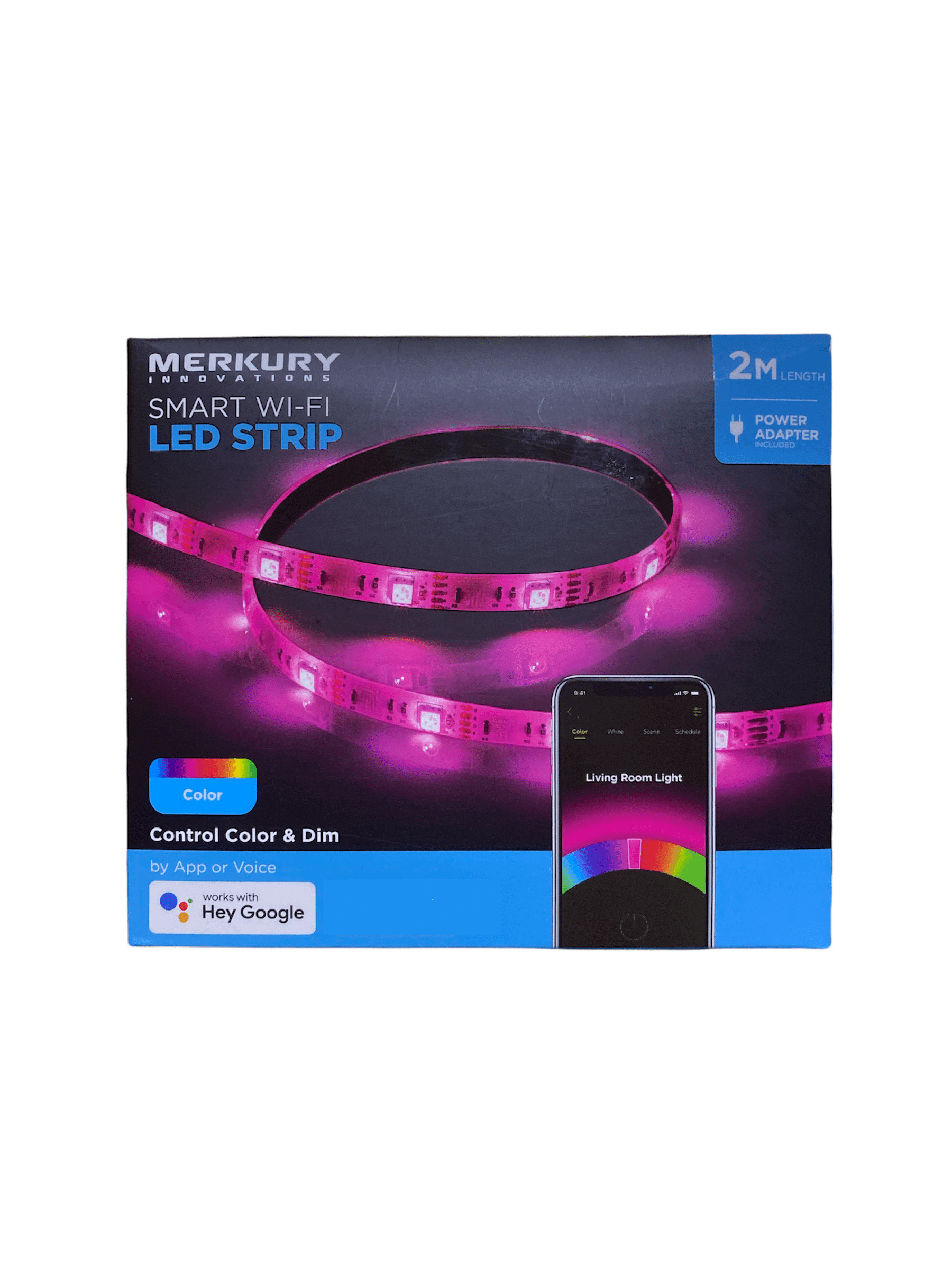 Merkury - Tira Led Inteligente Compatible Con Google Home