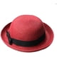 thumbnail image 1 of Sombrero para el sol, sombrero bombín rojo de moda para mujer, sombreros de verano para el sol, sombrero de playa de paja, sombrero de paja tejido para exteriores, fiestas, playa, 1 of 2