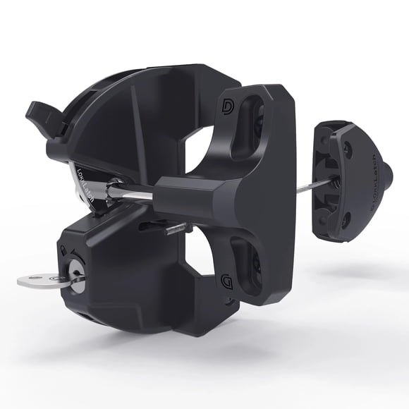 Cerrojo Para Portón Ll3abl Con Llave Negro