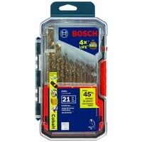 Juego De Brocas Bosch Co21 De 21 Piezas De Metal Cobalto Con Funda