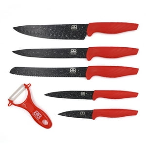 B&B Kitchen - Set De Cuchillos 6 Pzs Acero Inoxidable