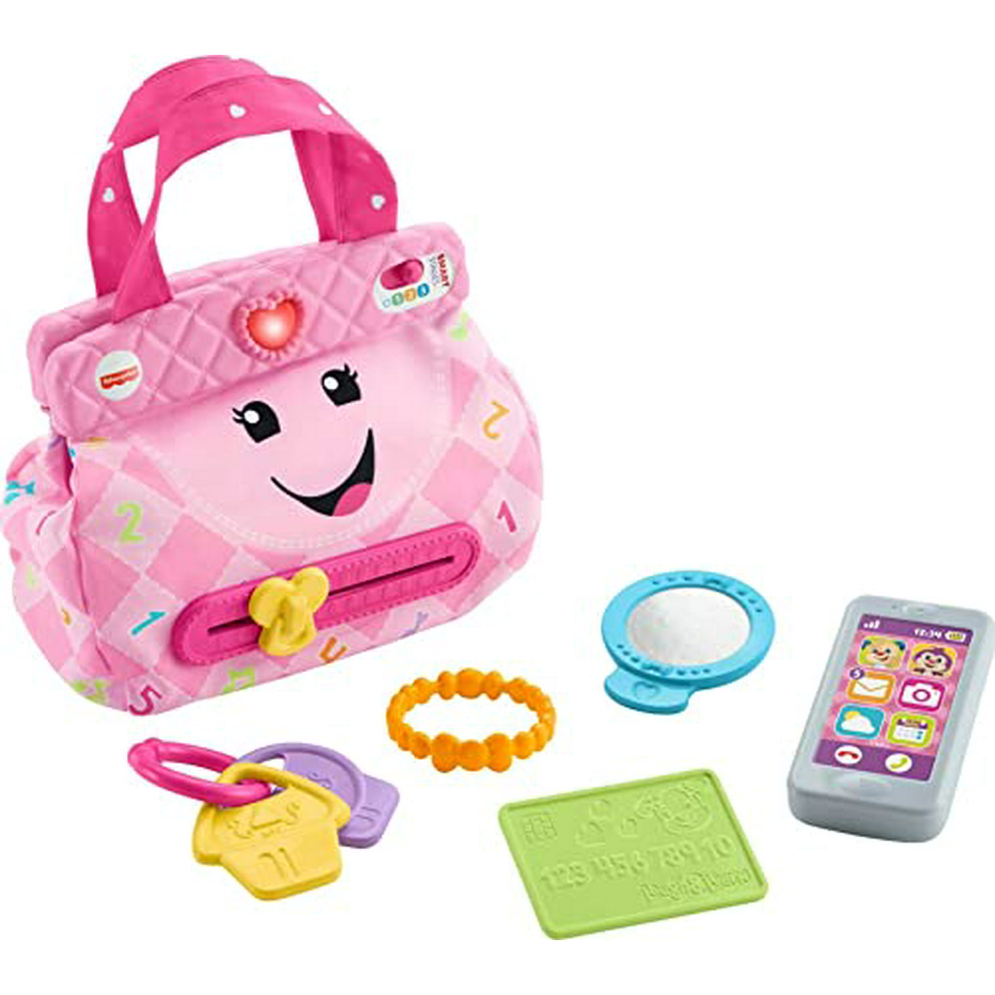 Fisher Price - Fisher-price Laugh Yamp; Learn My Smart Purse, Rosa, Juguete