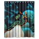 thumbnail image 1 of Cortina de ducha bioluminiscente con diseño de babosa marina, con ganchos, 60 x 72 pulgadas, 1 of 3