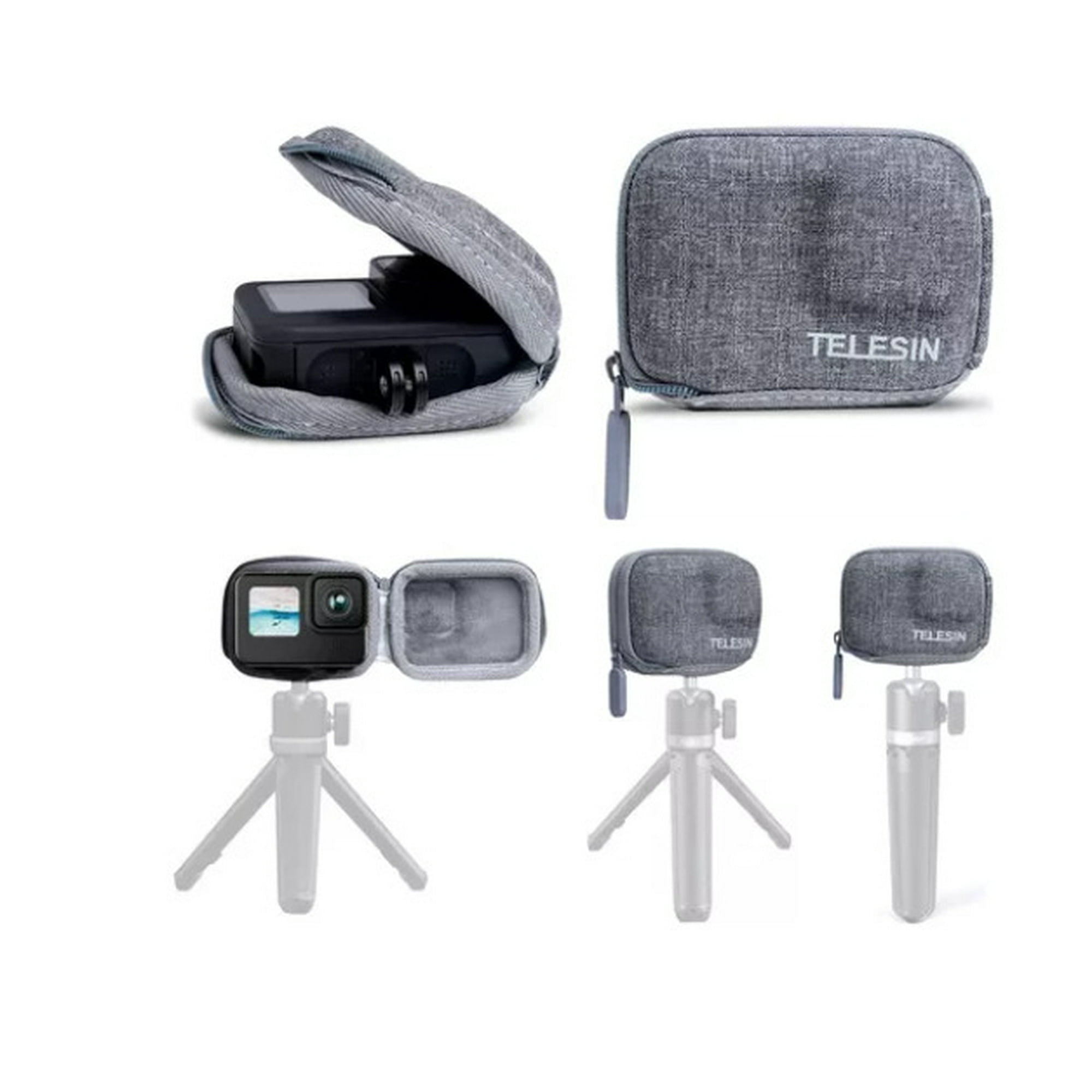 Telsin - Estuche Antigolpe Portable Para Gopro Hero 12 11 10 Telesin