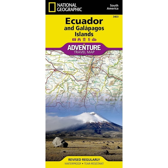 Mapa National Geographic Ecuador Islas Galápagos 3403