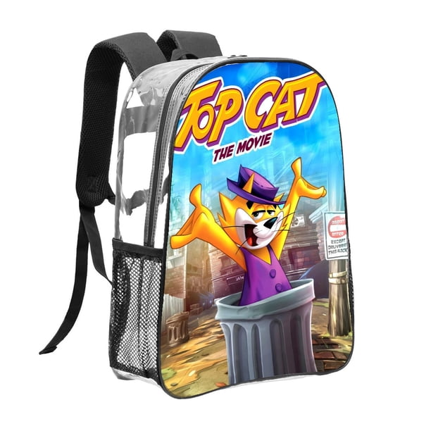 Don Gato y su PandillaMochila transparente temática, resistente y duradera, bolsa see-through para trabajo, deporte, universidad y viaje, 31 × 43 cm