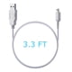 thumbnail image 2 of Cable Cargador Usb Para Gamepad De Wii U De 100 Cm Blanco, 2 of 6