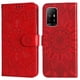 thumbnail image 1 of Funda tipo cartera FOXDOCK para OPPO A94 5G , diseño girasol en relieve, cuero PU, cierre magnético, soporte y tarjetero, 1 of 5