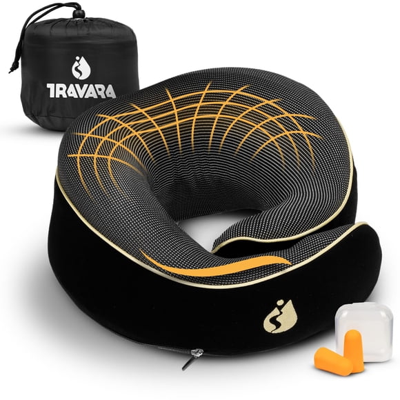 Almohada De Viaje Airplane Con Soporte Para Cuello De Espuma Viscoelástica De 360°