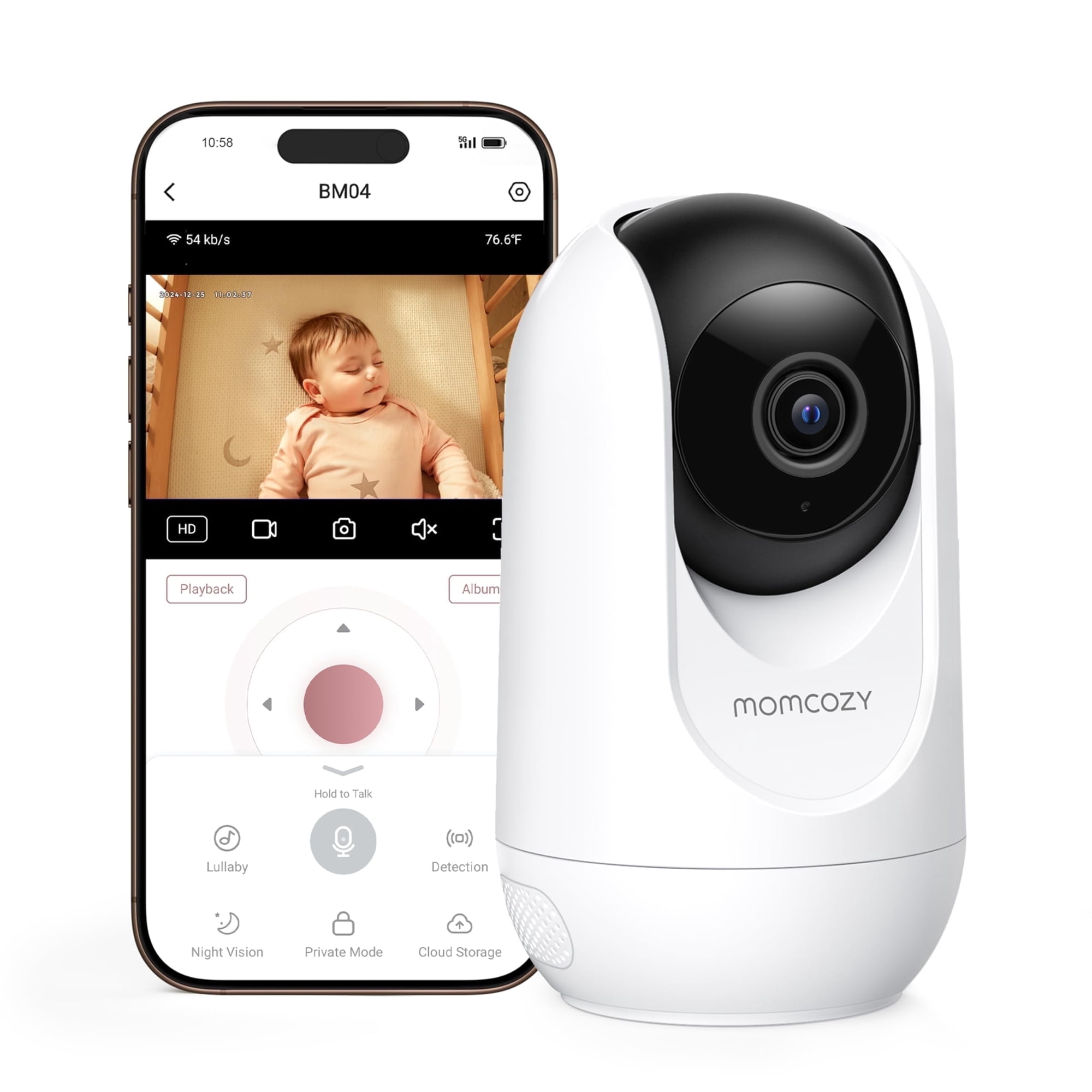 Monitor Inteligente Momcozy Wifi Para Bebé