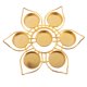 thumbnail image 2 of Soporte de Lámpara Estilo Loto para 7 Velas Oro, 2 of 3