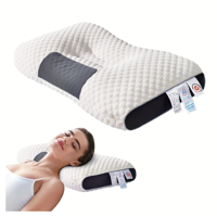 Genérico - Almohada Cervical Ortopédica Con Soporte Ergonómico Lavable Color Beige
