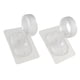 thumbnail image 4 of 2 Soportes Para Barra De Cortina De Techo, Soportes De Montaje Para Dormitorio De Hotel, Sala De Estar, Transparentes, 4 of 5