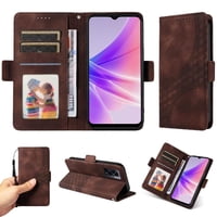 Carcasa Foxdock Oppo A77 5G De Cuero Pu, Diseño Acolchado Clásico, Protección Contra Caídas Y Rayones