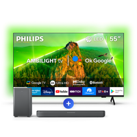 Philips - Ambilight Tv 55"" Pud7908 + Soundbar Tab5309 Performance