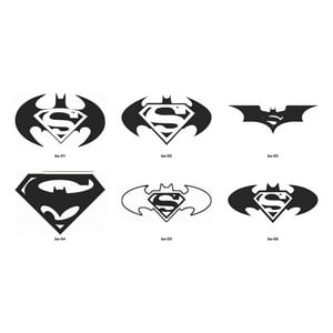 Rienda Libre - Sticker Superman Batman Logo Zack Snyder Auto Camioneta