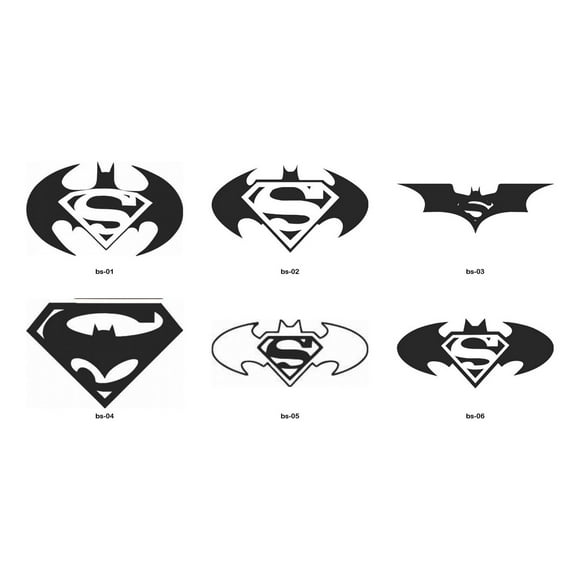Sticker Superman Batman Logo Zack Snyder Auto Camioneta