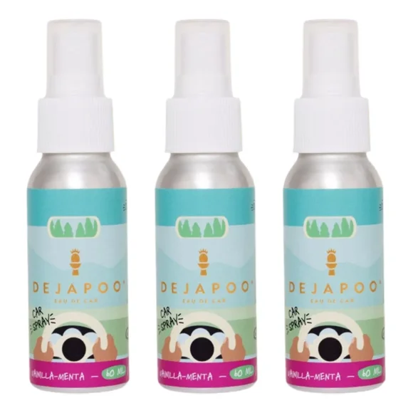 3 Eau De Car Spray Auto Aromatizante Dejapoo Vainilla-menta