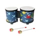 thumbnail image 2 of Juego De Batería Bongo De 5 Y 6 Pulgadas Con Baquetas De Madera Para Ni?as Y Ni?os, Regalo De Cumplea?os, Mar, 2 of 5
