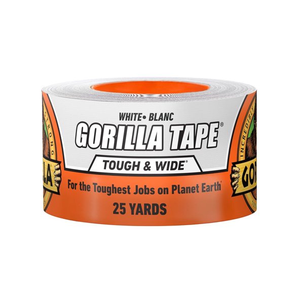GORILLA Tape Tough Wide, blanca, 2,88 x 25 yd