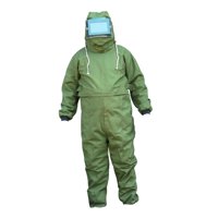 Ioensy - Traje De Chorro De Arena Mono De Trabajo Con Puños Elásticos Para Trabajo Pulverización Con Chorro De Arena Verde