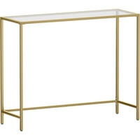 Casa Vinte - Recibidor Arrimo Fierro Dorado Vidrio Templado Heim