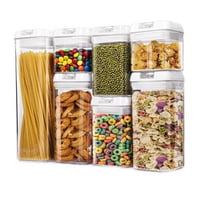 Importclick - Set 7 Contenedores Herméticos Almacenamiento Despensa Cocina Plásticos