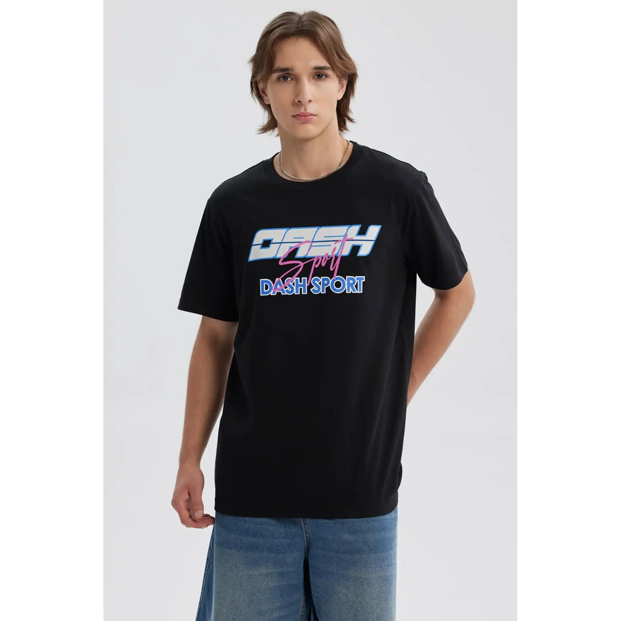 Fashionspark - Polera Hombre Estampado Negro - Lll