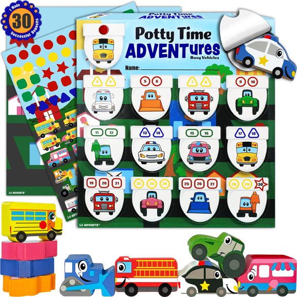 Tabla de entrenamiento para ir al baño Lil ADVENTS Potty Time Adventures