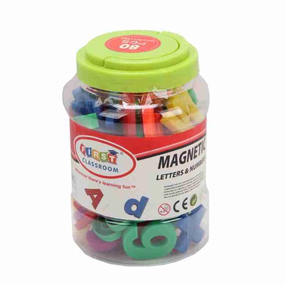 Letras Y Numeros Magneticos. 80 Pcs - Kptoys