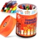 thumbnail image 1 of Lápices de colores ZENO Jumbo de 18 colores, no tóxicos, lavables para niños de 1 a 8 años, 1 of 7