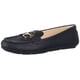 thumbnail image 1 of Mocasín plano Calvin Klein Layne de piel negra para mujer, 1 of 3