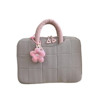 Magideal - Funda Para Portátil, Bolsa De Transporte Con Diseño Floral, Informal Y Elegante, De 13 Pulgadas, Para La Universidad, El Trabajo, Los Desplazamientos Gris