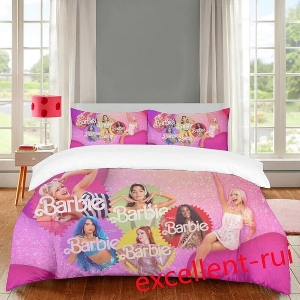 Barbie Doll Princess3 Quilt Duvet Cover Set Comforter Cover3-Piece Bedding Set