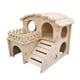 thumbnail image 3 of Casa De Madera Para Hámster, Cabaña, Jaula Divertida, Accesorios Para Lemmings, Ratón Pequeño Para Mascotas, 14cm X 13cm X 12,5 Cm, 3 of 5