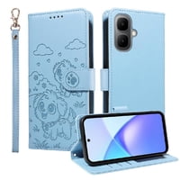 Funda Billetera Foxdock Compatible Con Infinix Smart 10 4G, Diseño Perrito Tierno, Ranuras Para Tarjetas Y Soporte Plegable