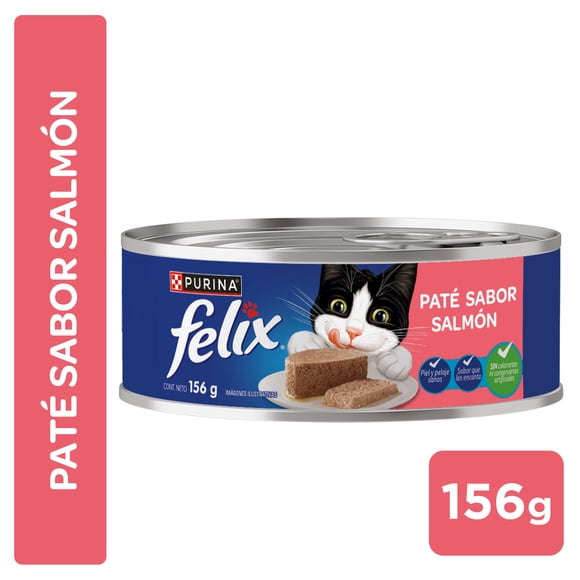 Alimento para Gatos Adulto Húmedo Salmón, 156 g