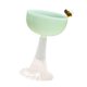 thumbnail image 2 of Tazas De Yogur Con Patas, Copa Bonita Para Fiestas De Bebidas Con Leche, Base Transparente Verde, 2 of 5