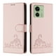 thumbnail image 5 of Funda tipo cartera FOXDOCK para Motorola Edge 40 5G con soporte, ranuras, RFID, diseño de gato, 5 of 5