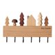 thumbnail image 4 of Tenedor De Madera Montado En La Pared Tenedor De Almacenamiento Estante De Suspensión Gancho De Entrada Inicio Entrada Decoración Negro, 4 of 5