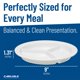 thumbnail image 5 of Plato dividido de plástico reutilizable Carlisle FoodService Products Dallas Ware con 3 compartimentos para hospitales, escuelas y hogares, melamina, 9 pulgadas, blanco, 5 of 9