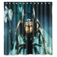 Pinghai - Cortina De Ducha Skyrim Scrolls Elder Graphics Con Ganchos (167 X 183 Cm)