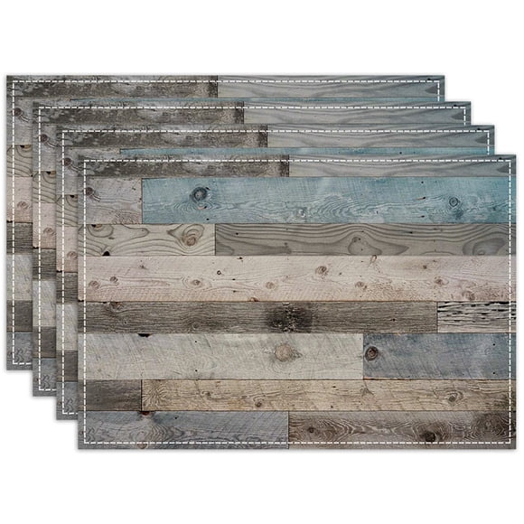 Set De 4 Mantelitos Individuales Para Mesa Tapetes Rectangulares De Tela Premium Fina Impermeables Y Resistentes 32 X 45 Cm Estilo F B