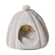 thumbnail image 4 of Bonita Cama Para Gatos, Casa Para Gatos, Cama Para Dormir Para Perros, Perrera Para Cachorros, Parte Inferior Antideslizante, Gris Claro M, 4 of 5