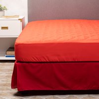 Arthome - Cubrecolchón + Faldón Rojo King